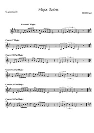 Major Scales - Clarinet