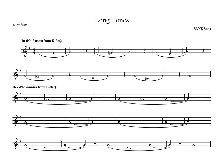 Long Tones